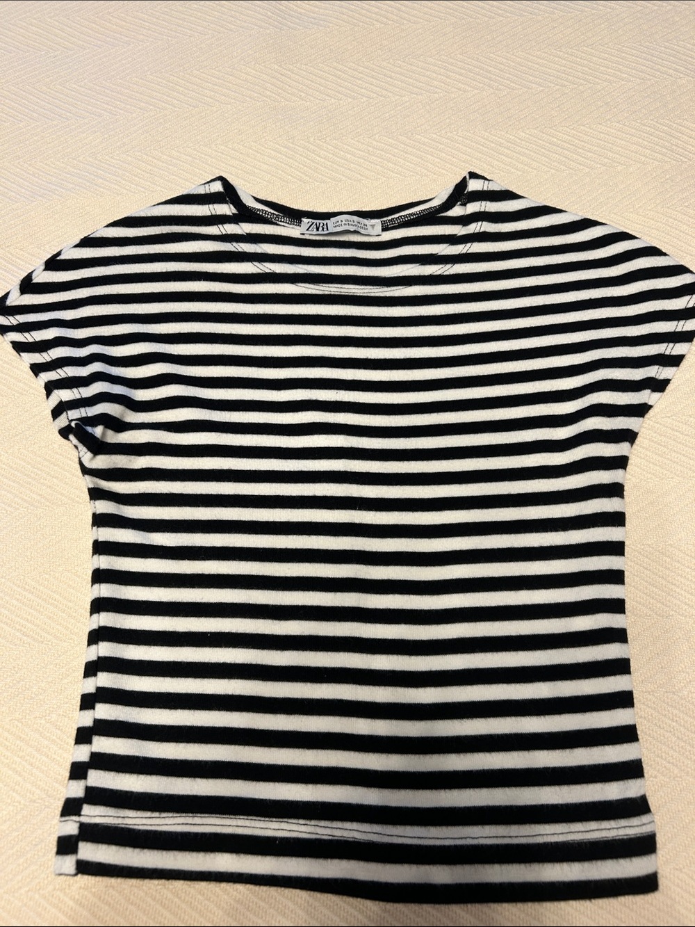 Zara Black & White Striped  Tee
